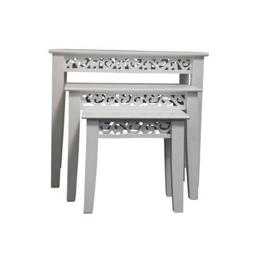 Fleur De Lis Living 3 nesting tables Reviews Wayfair